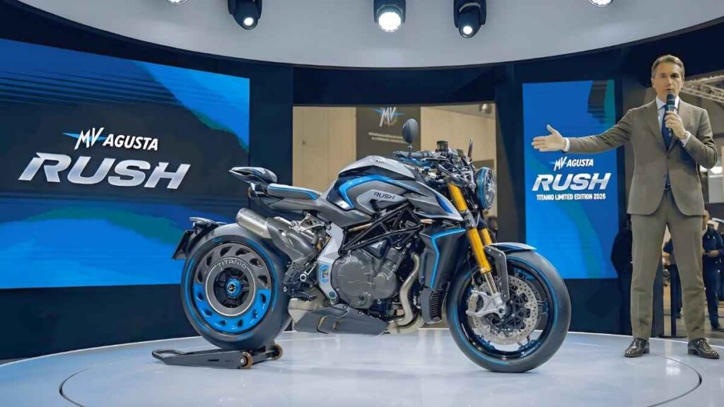 MV Agusta Rush Titanio 2026 hipernaked italiana con lujo y rendimiento extremo