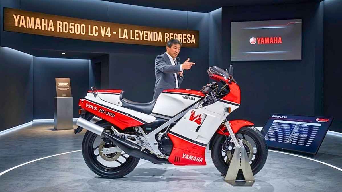 Yamaha RD500LC V4 2026 deportiva japonesa con herencia de dos tiempos y tecnología moderna